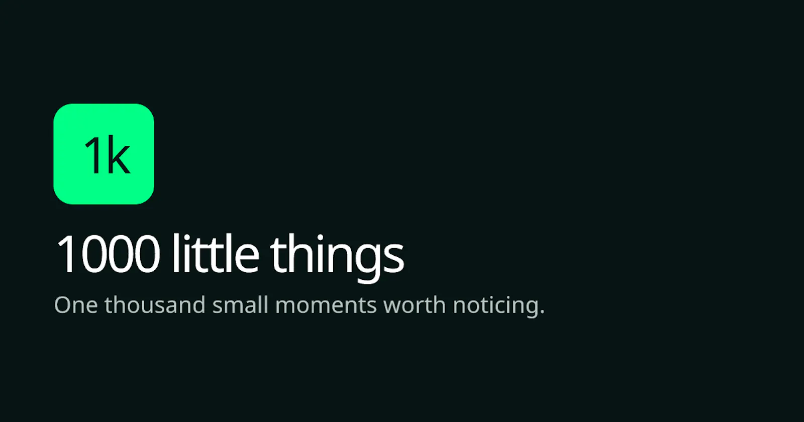 1000 little things screenshot 1