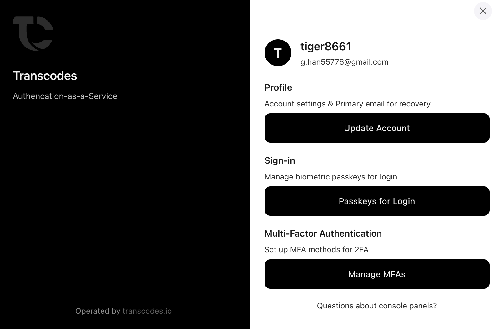 Transcodes - Screenshot 2 showing product features and functionality