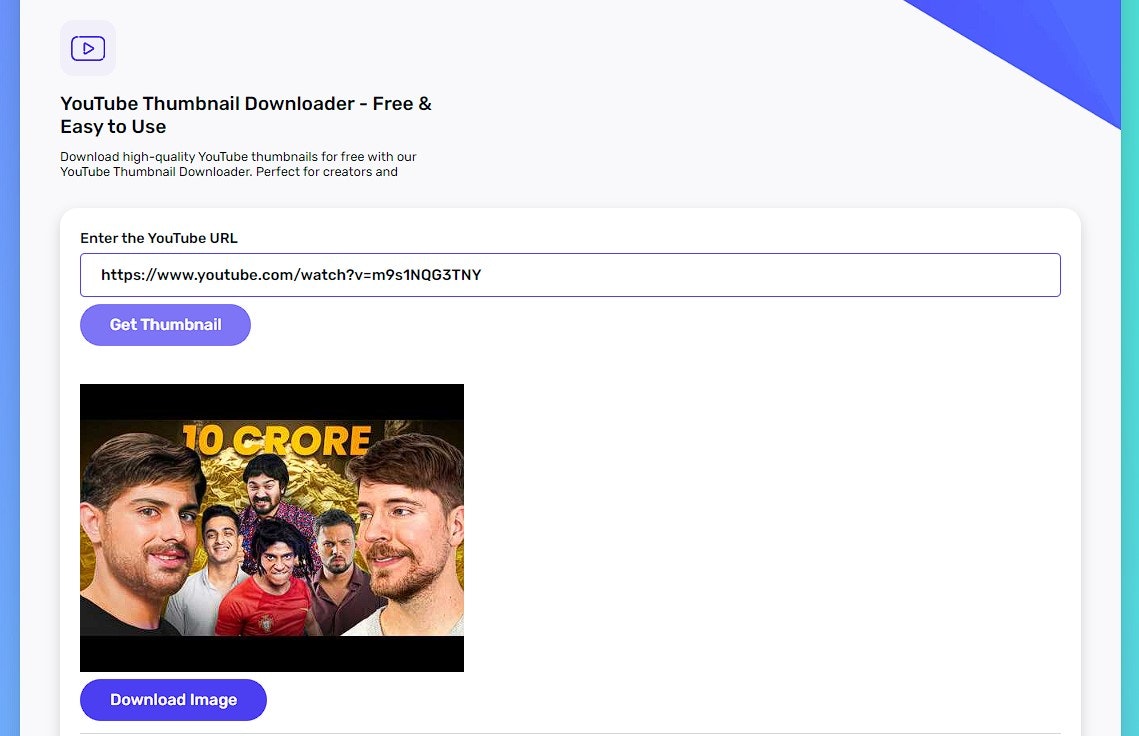 YouTube Thumbnail Downloader media 2