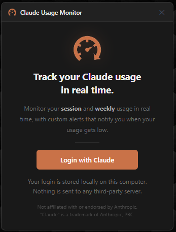 Claude Usage Monitor gallery image