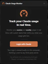 Claude Usage Monitor gallery image