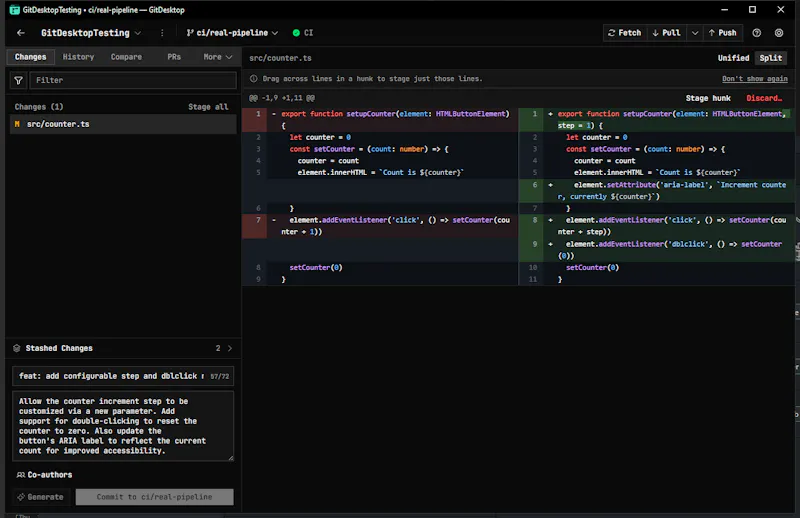 GitDesktop screenshot 2