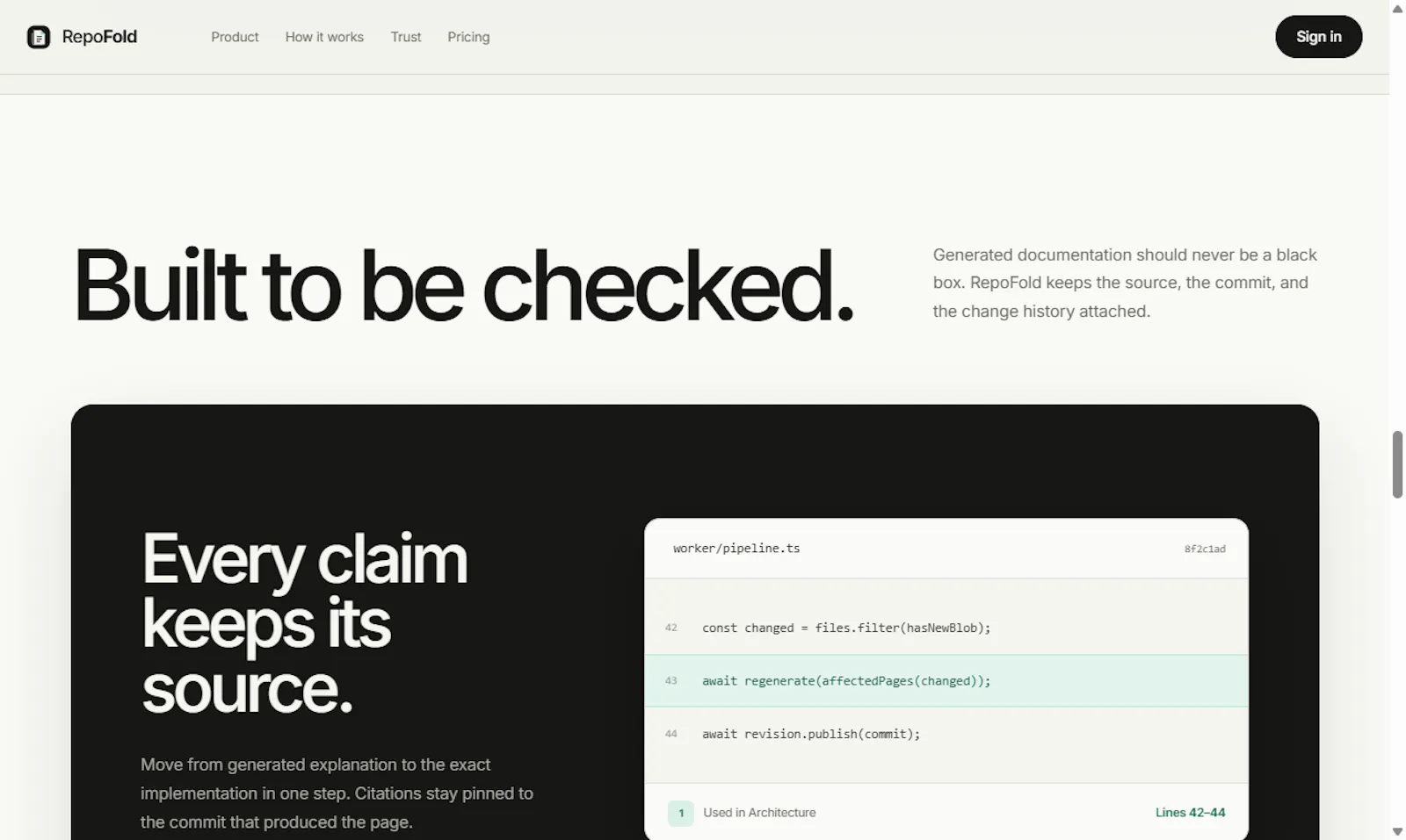 RepoFold screenshot 2