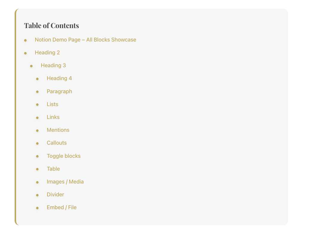 Notion To Site gallery image