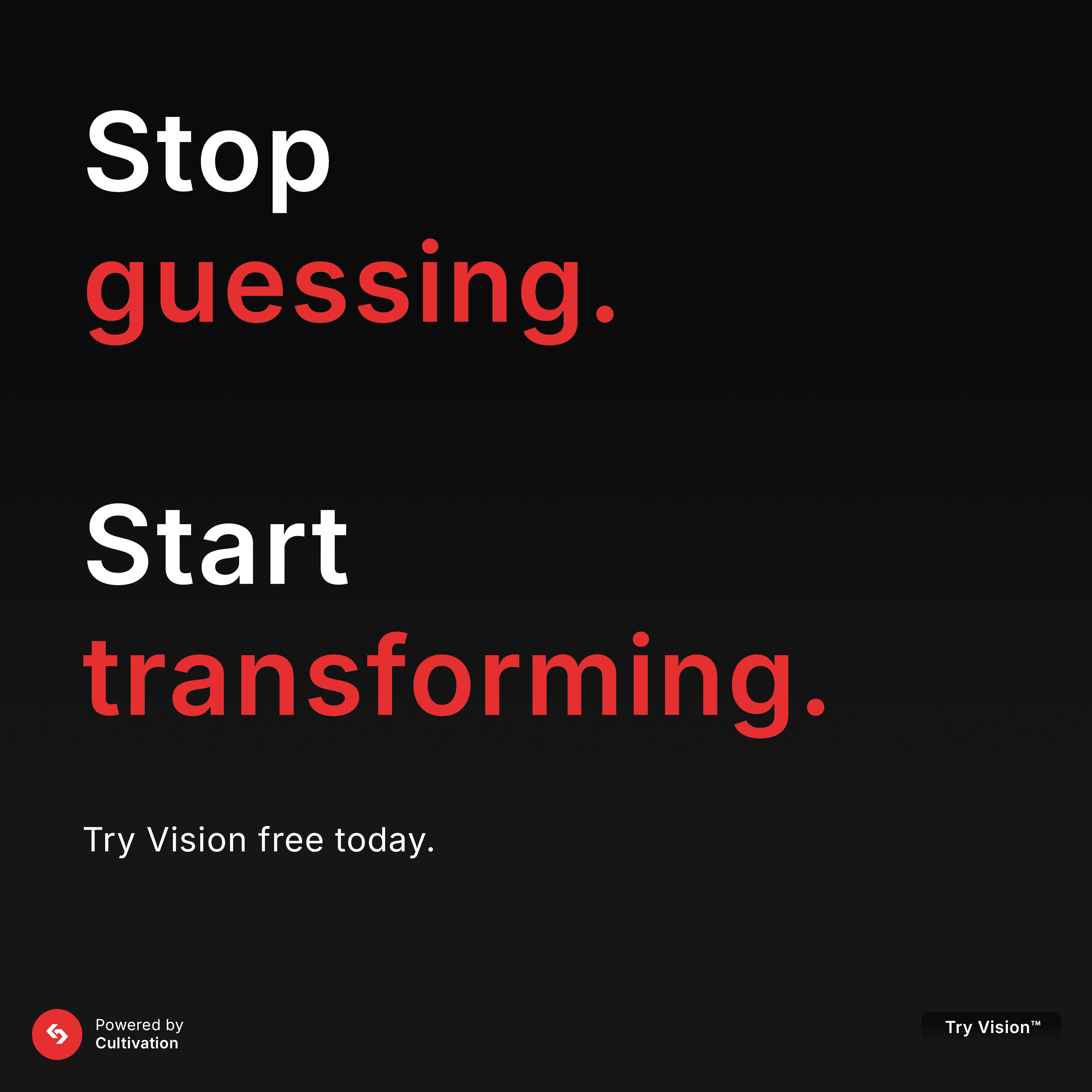 Vision™ by Cultivation - Main product screenshot demonstrating key features and user interface