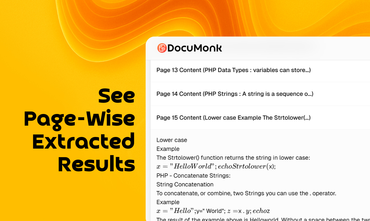 DocuMonk AI - Screenshot 4 showing product features and functionality