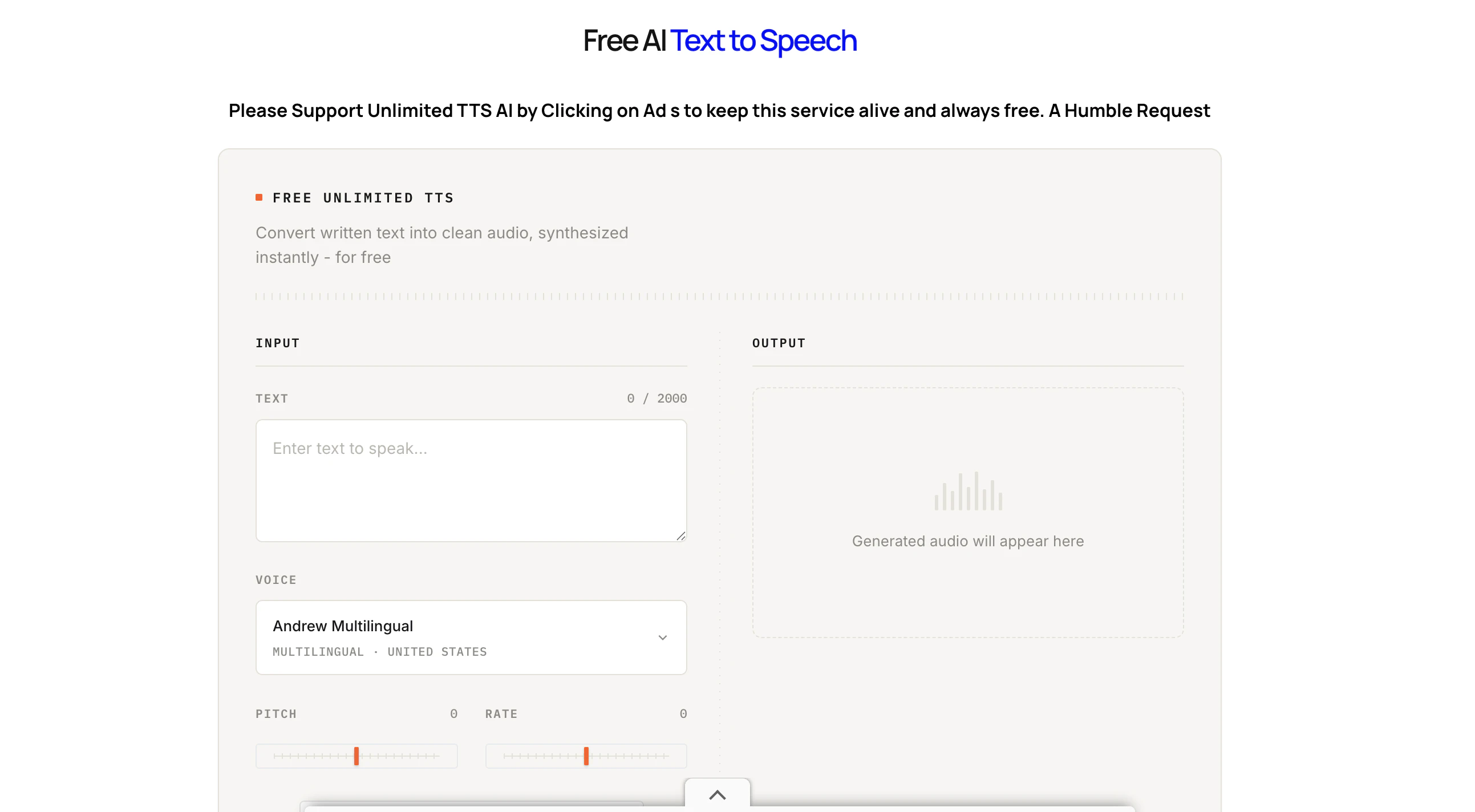 Free AI Text to Speech gallery image