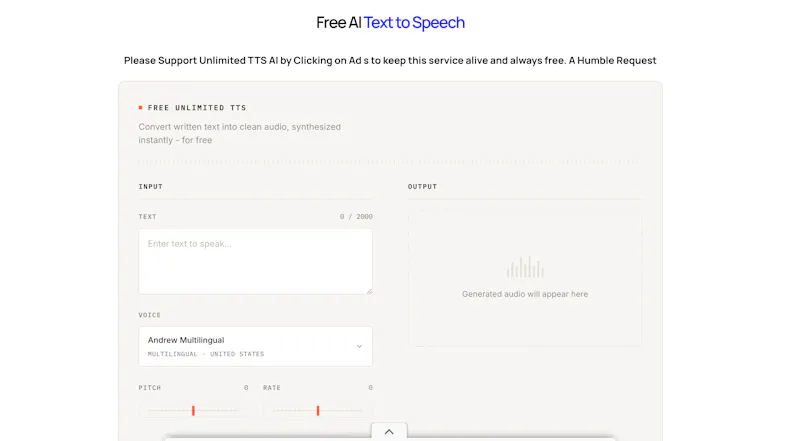 Free AI Text to Speech screenshot 1