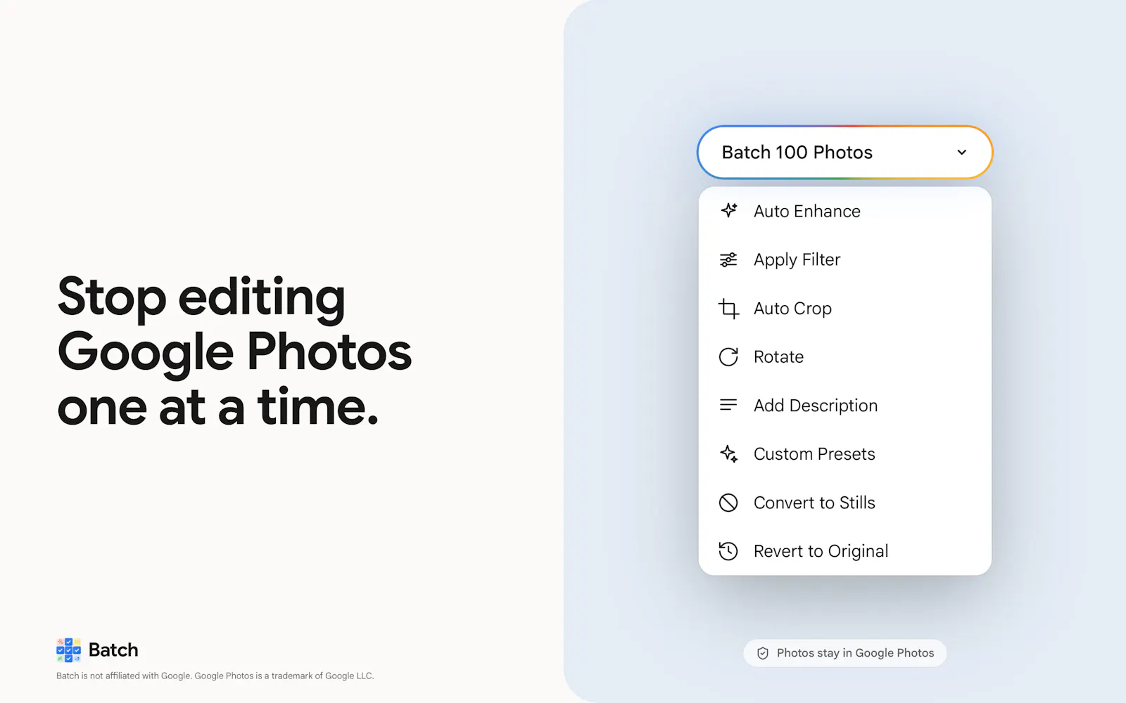 Bulk Edit/Delete/Download Google Photos screenshot 2