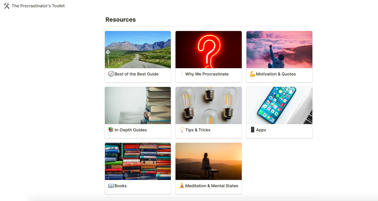 The Procrastinator's Toolkit gallery image