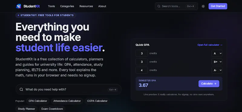 StudentKit screenshot 1
