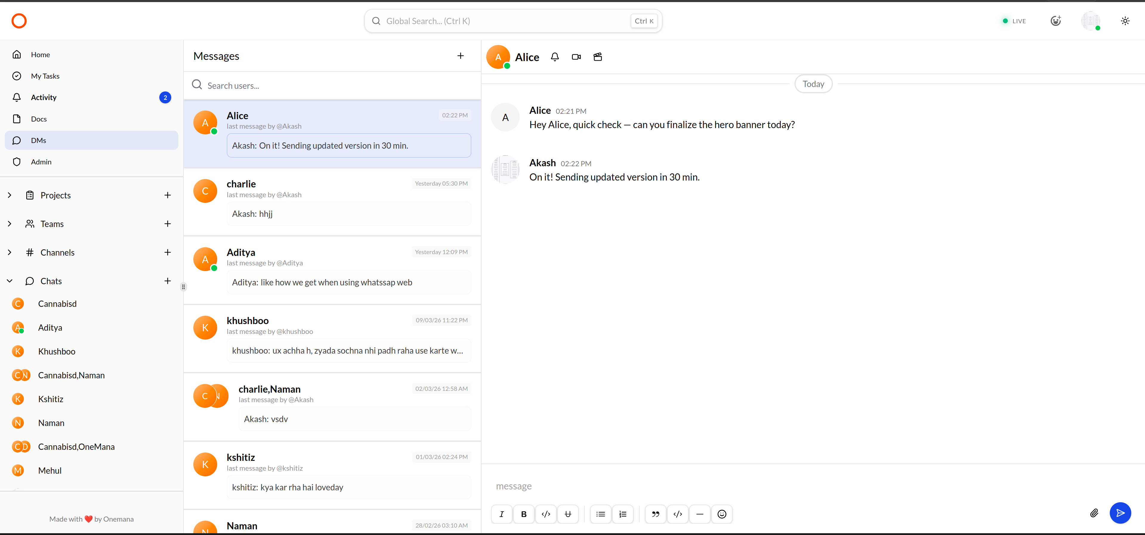 OneCamp gallery image
