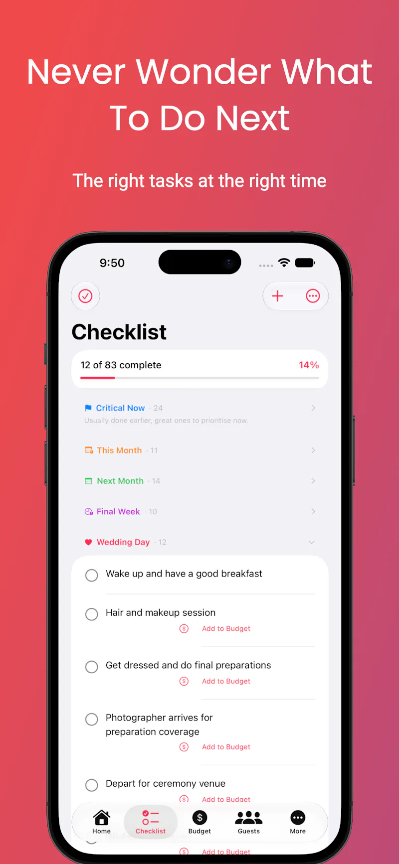 WedKit | Wedding Workspace screenshot 2