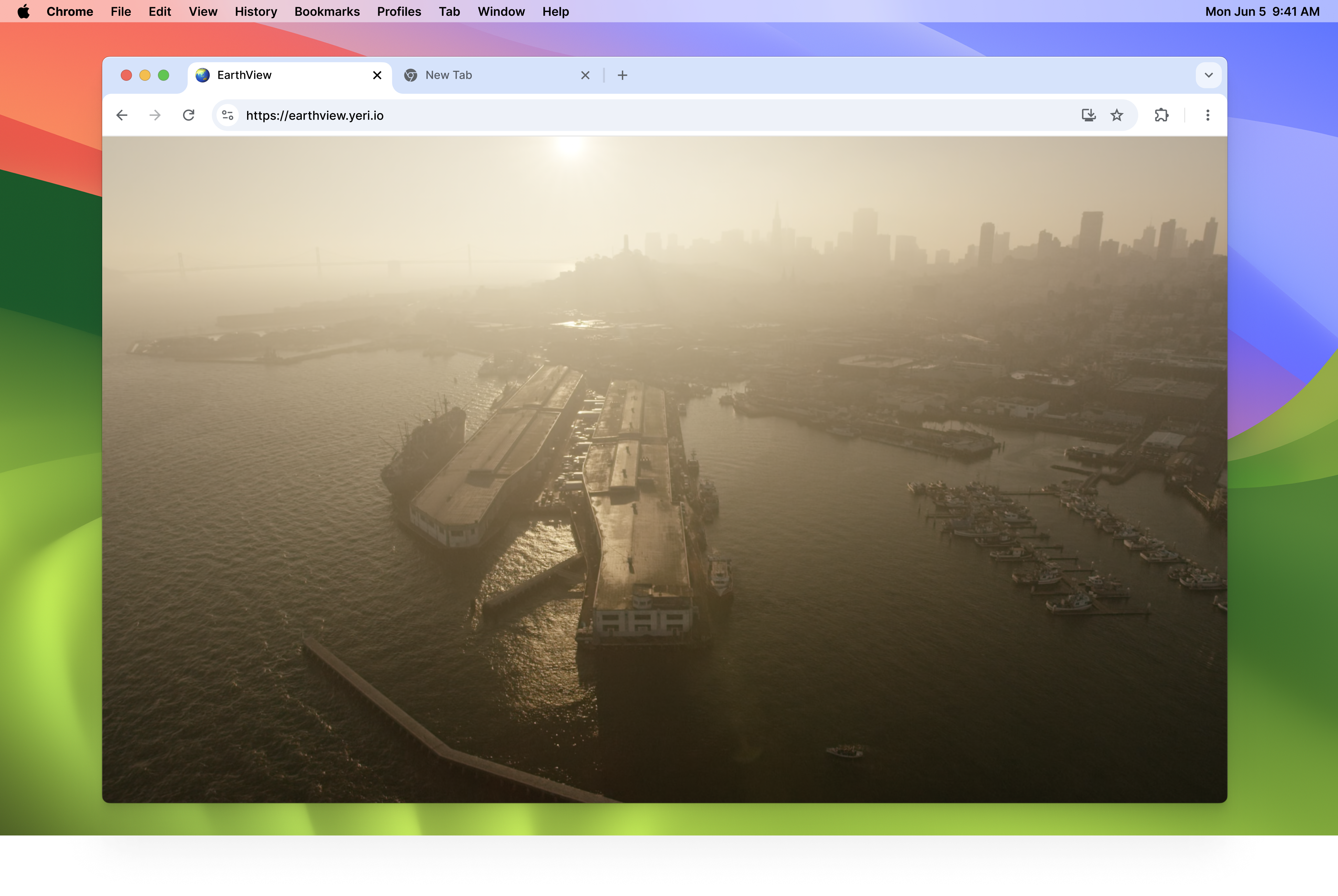 Earthview - สัมผัสประสบการณ์การดูทางอากาศ - เวอร์ชันเว็บของสกรีนเซฟเวอร์ของ Apple media 5
