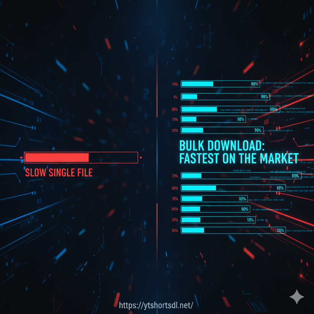 YTShortsDL-HD, MP4, MP3 & Batch Tools - Main product screenshot demonstrating key features and user interface
