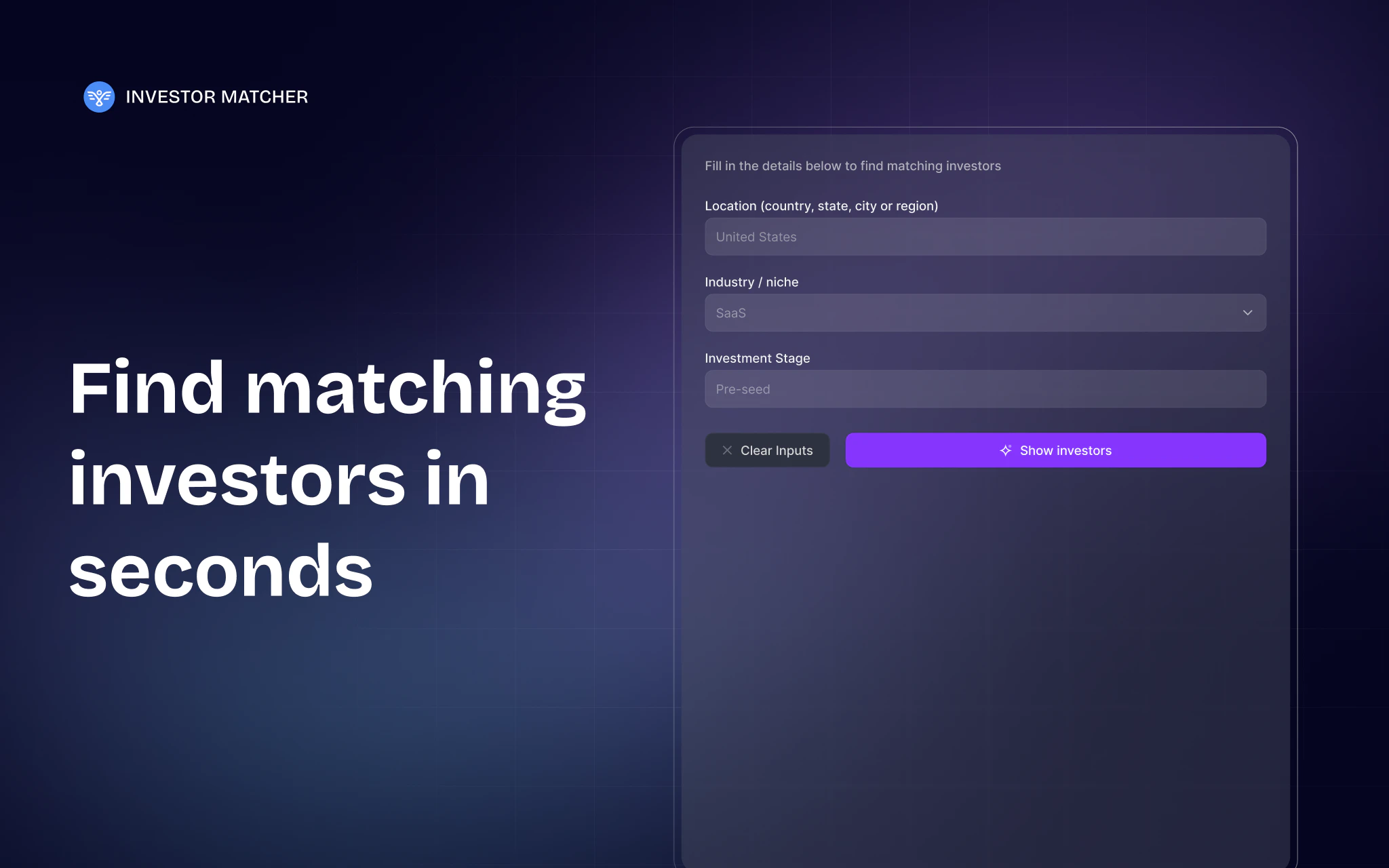 Investor Matcher screenshot 1