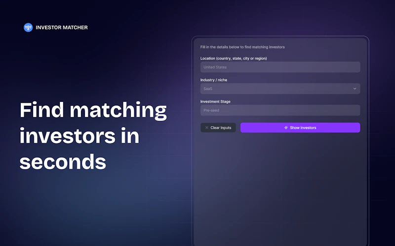 Investor Matcher screenshot 1