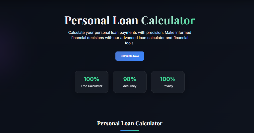 Financial Tools - Main product screenshot demonstrating key features and user interface