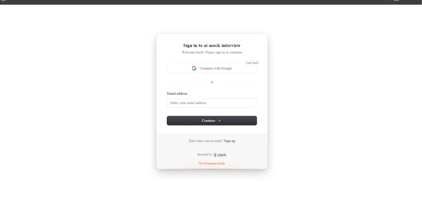AI Mock Interview Platform screenshot 2