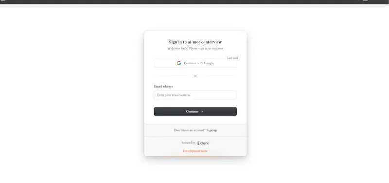 AI Mock Interview Platform screenshot 2