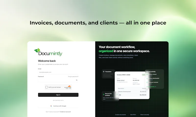 Documintly screenshot 1