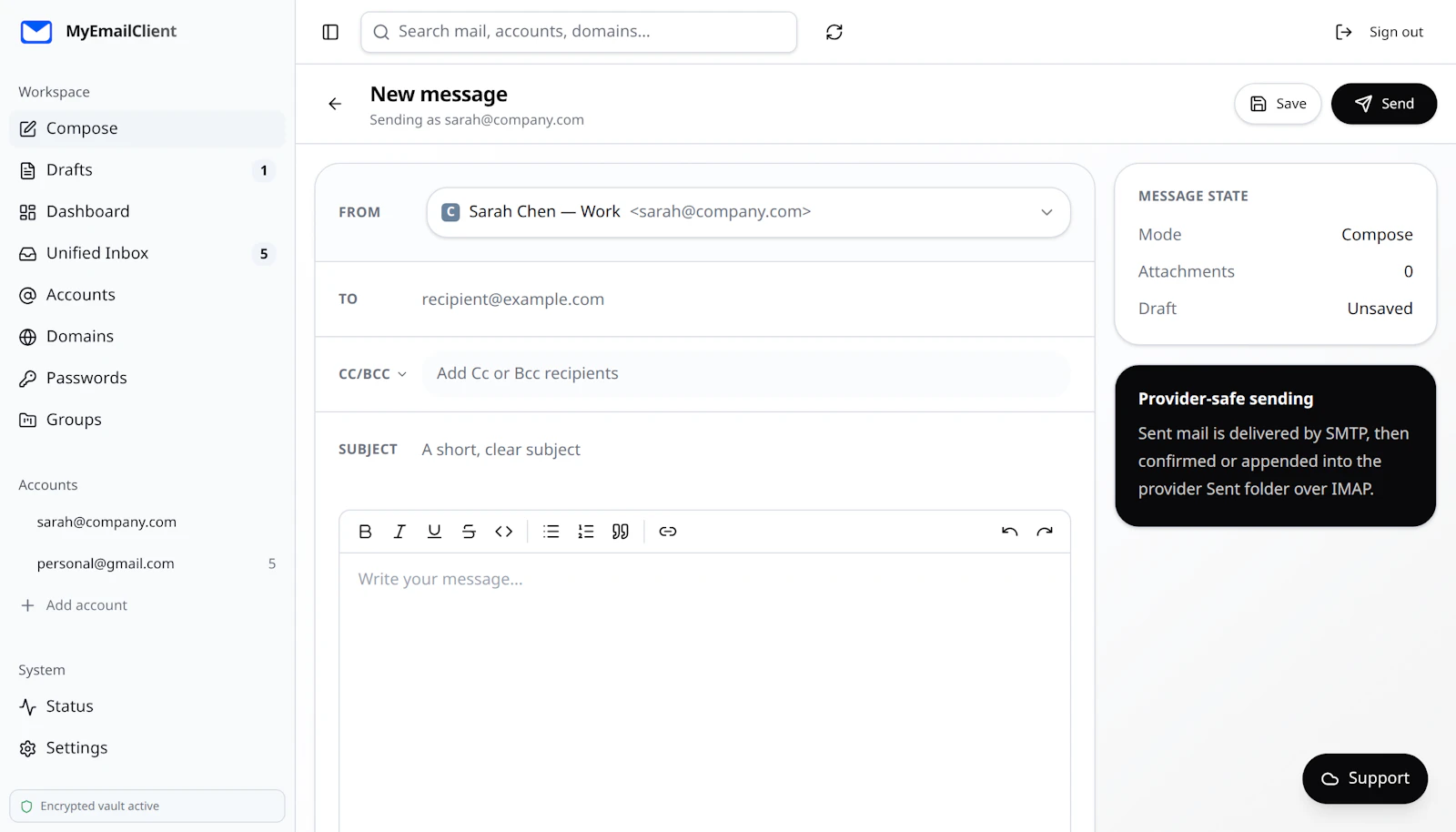 MyEmailClient screenshot 3