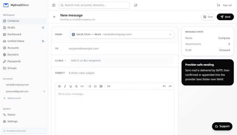 MyEmailClient screenshot 3