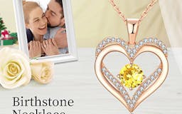 DFUNH 18K Rose Gold Necklaces for Women media 3