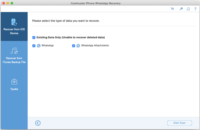 Coolmuster iPhone WhatsApp Recovery Mac gallery image