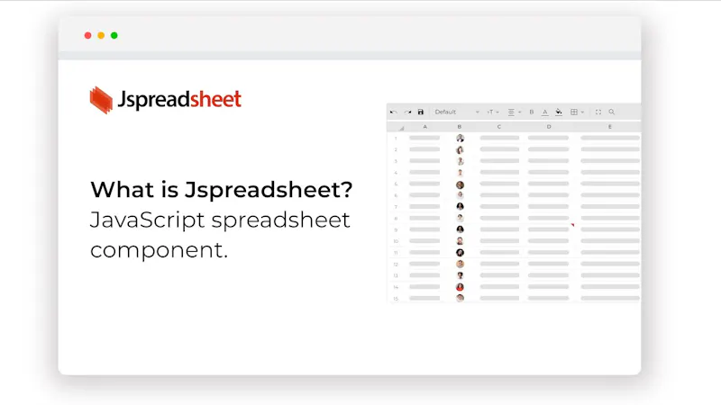 Jspreadsheet screenshot 1 (video preview)
