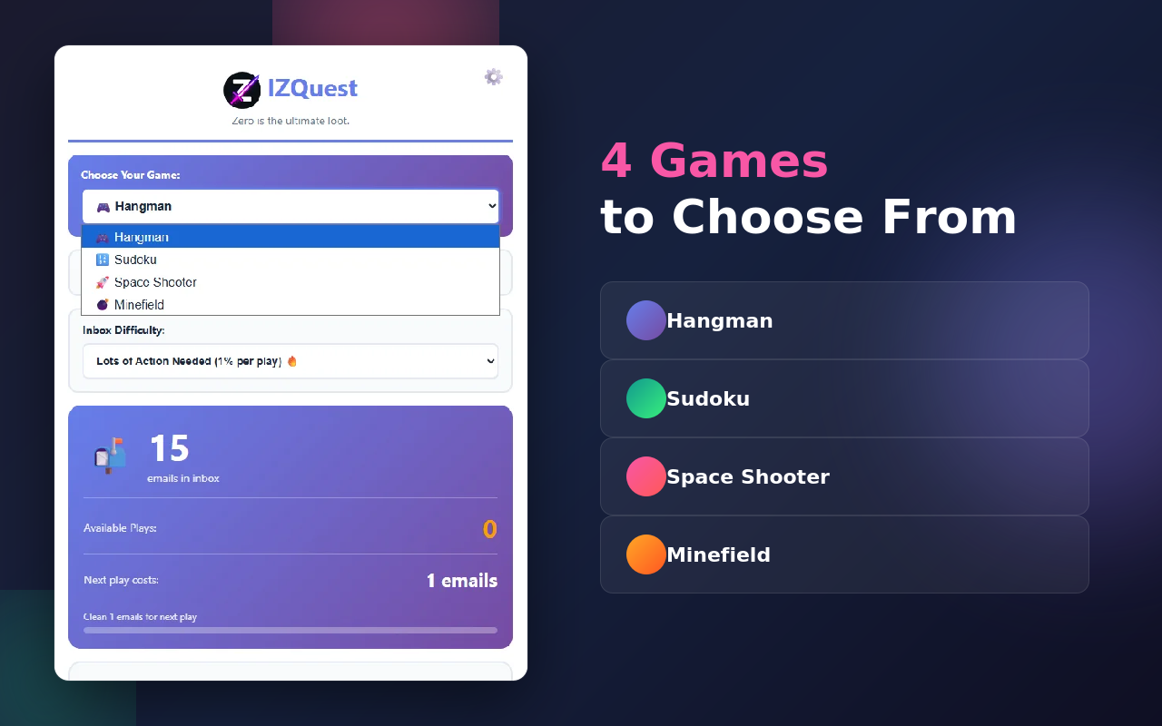 IZQuest - Screenshot 3 showing product features and functionality