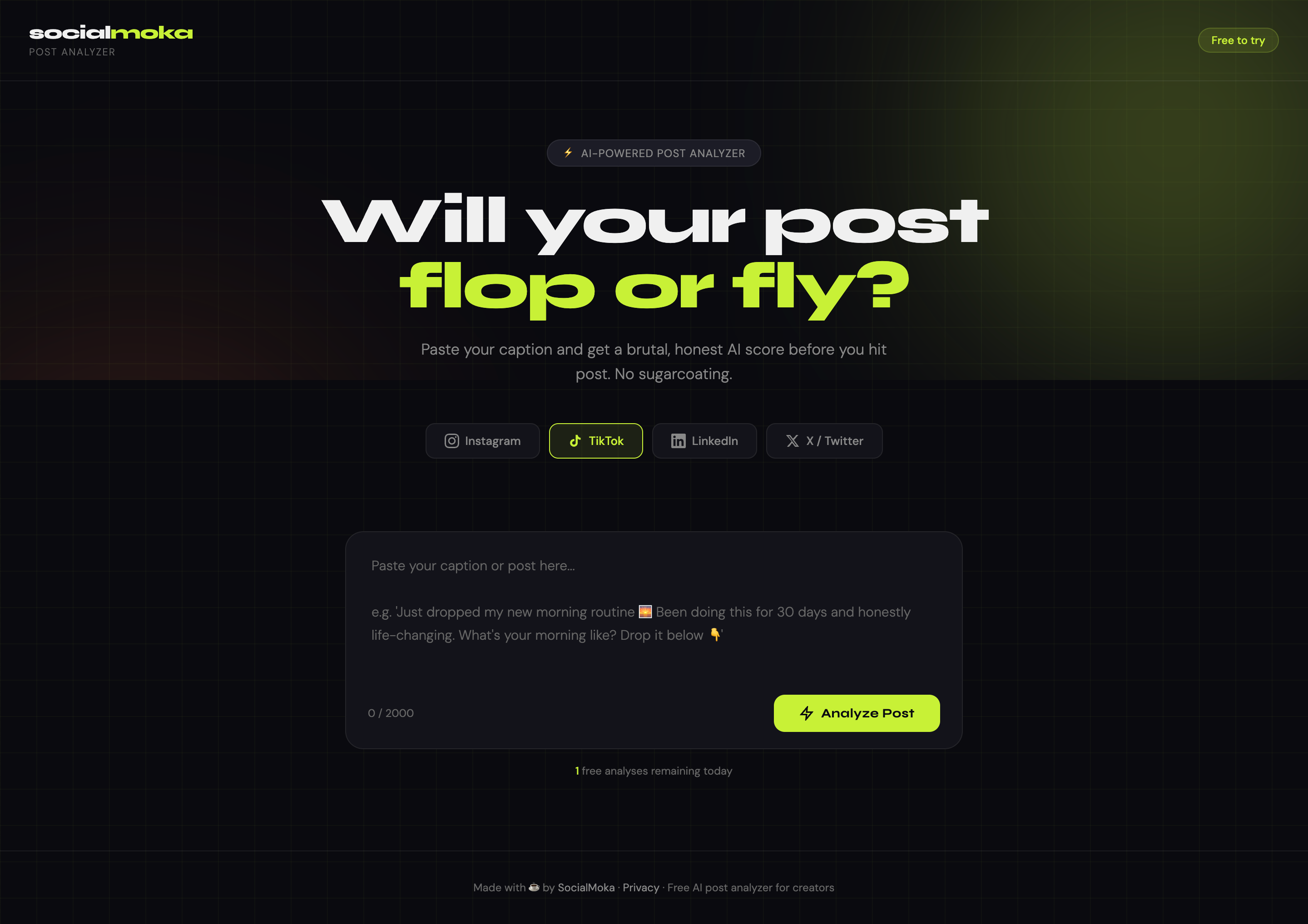 Will This Post Flop? — SocialMoka gallery image