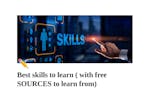 skills to learn right now image