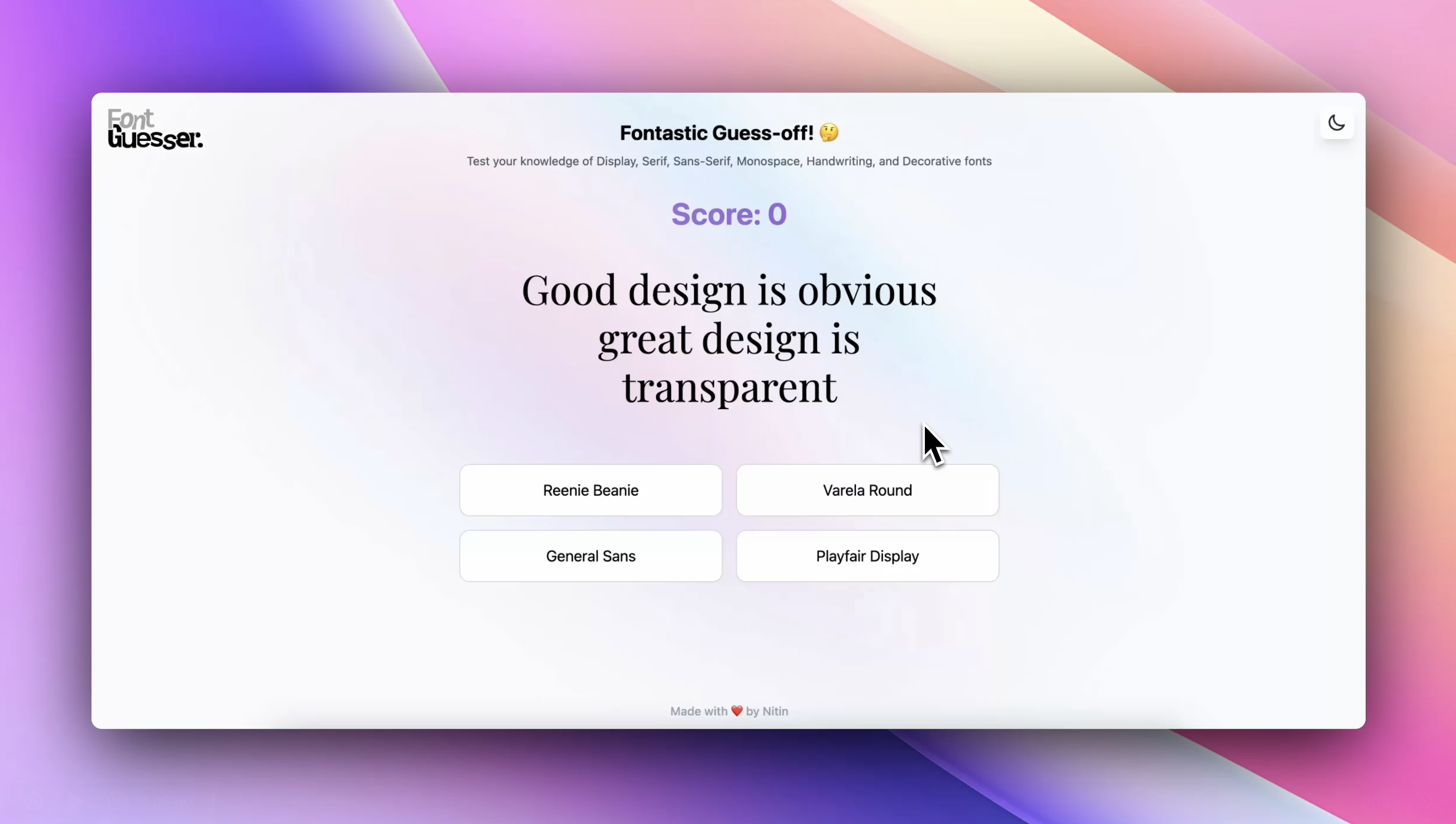 startuptile Font Guesser-A Fontastic guess-off