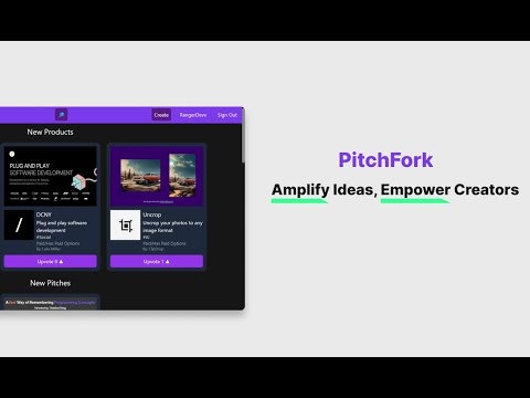 startuptile PitchFork-Amplify ideas empower creators