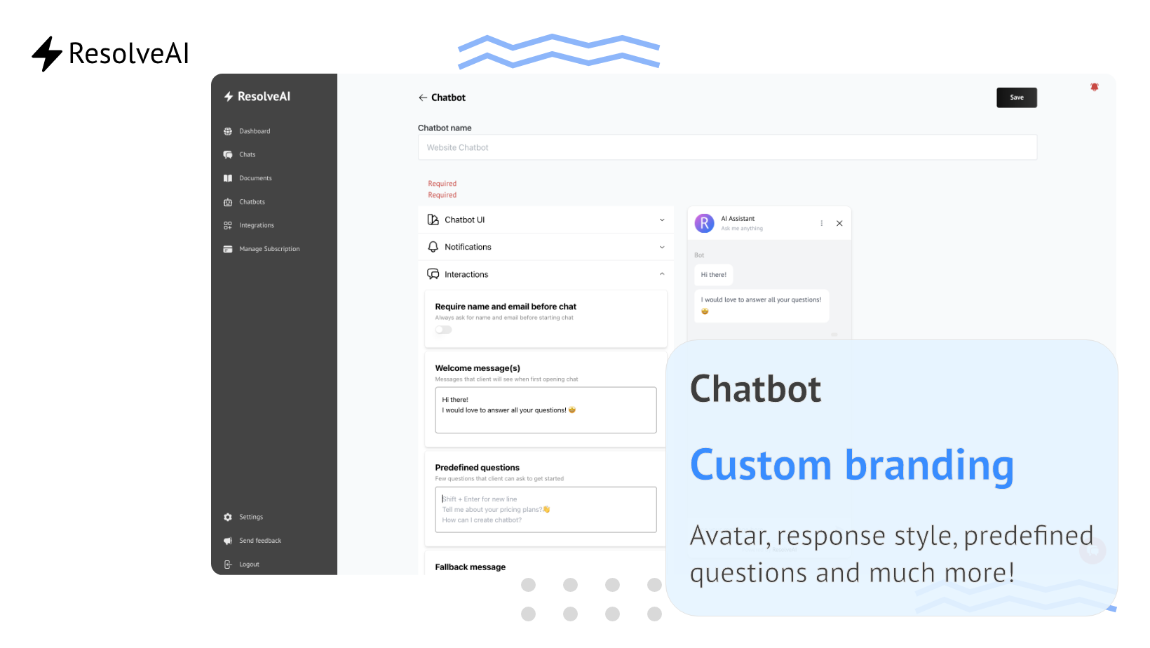 Media Resolveai - Chatbots dịch vụ khách hàng được hỗ trợ 3