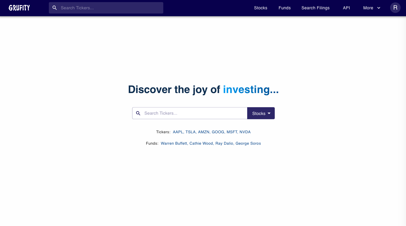 Média API de données de recherche sur les stocks de grufity 3
