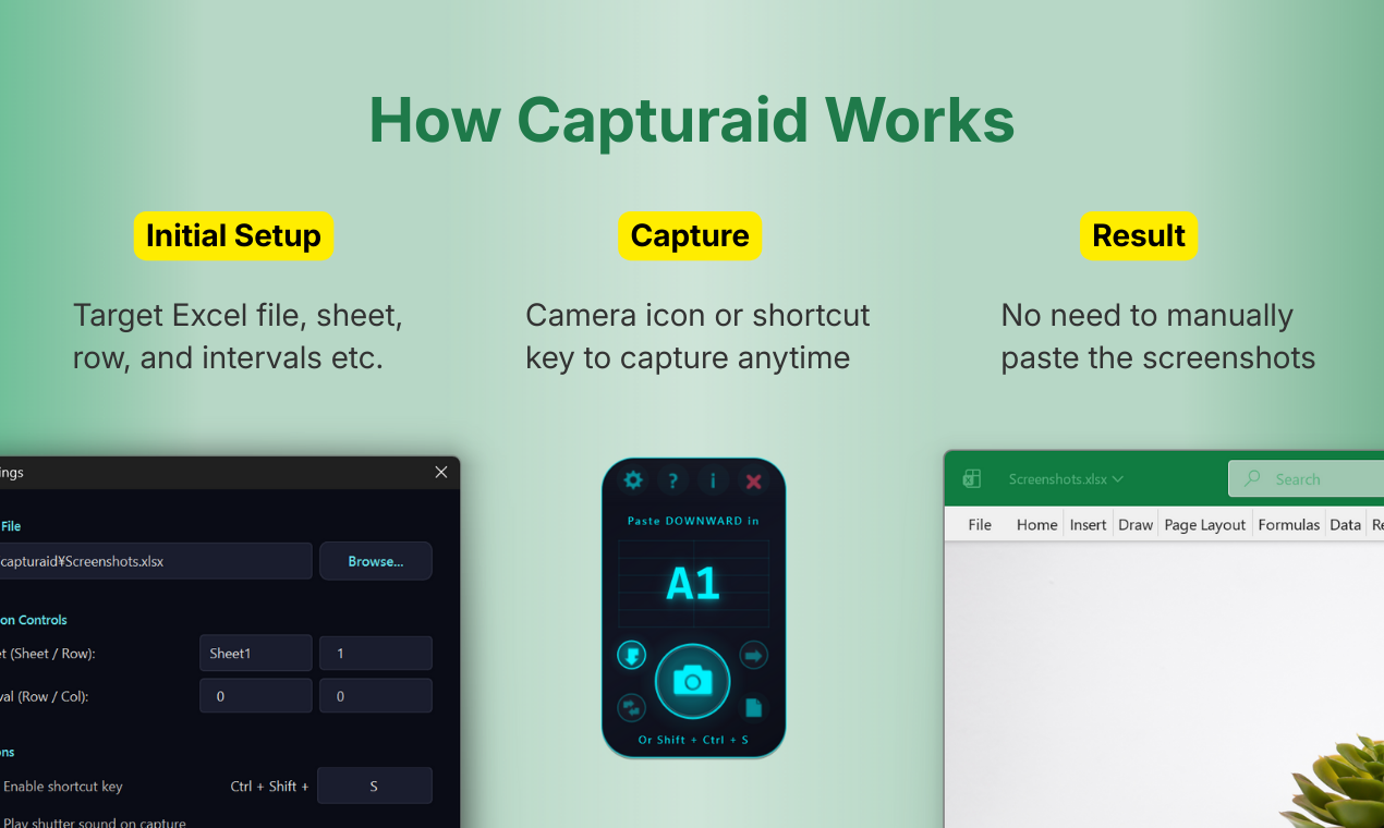 Capturaid - Screenshot 2 showing product features and functionality