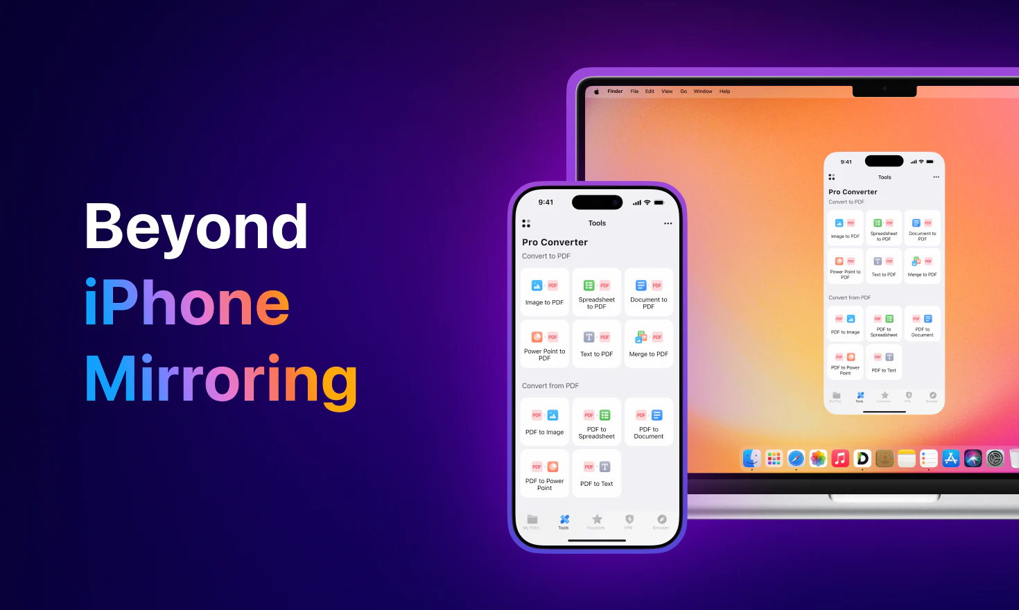 startuptile iPhone Mirroring-Drag and drop files between your Mac and Documents