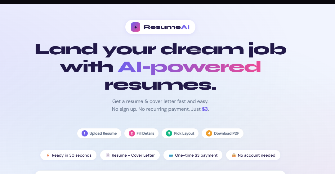Resume Generator And Cover letter gallery image
