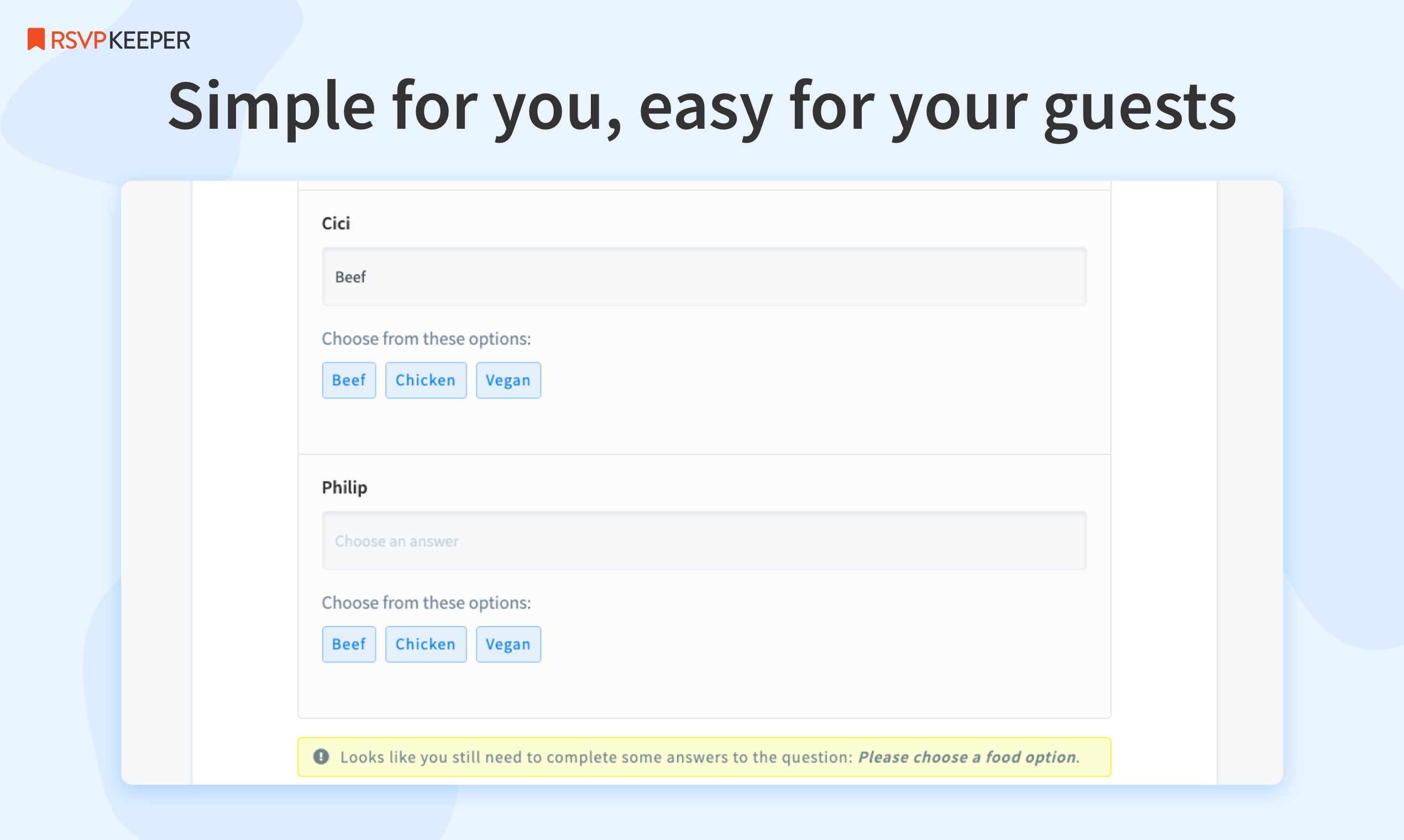 RSVP Keeper gallery image