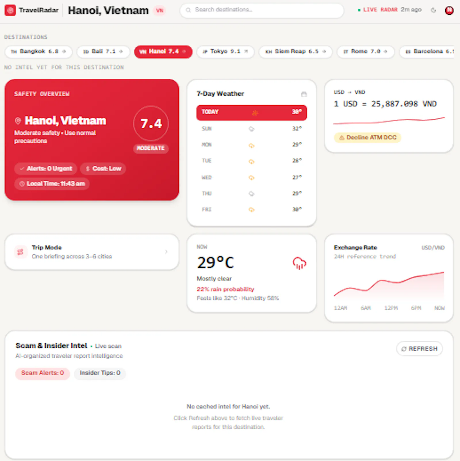 TravelRadar screenshot 2