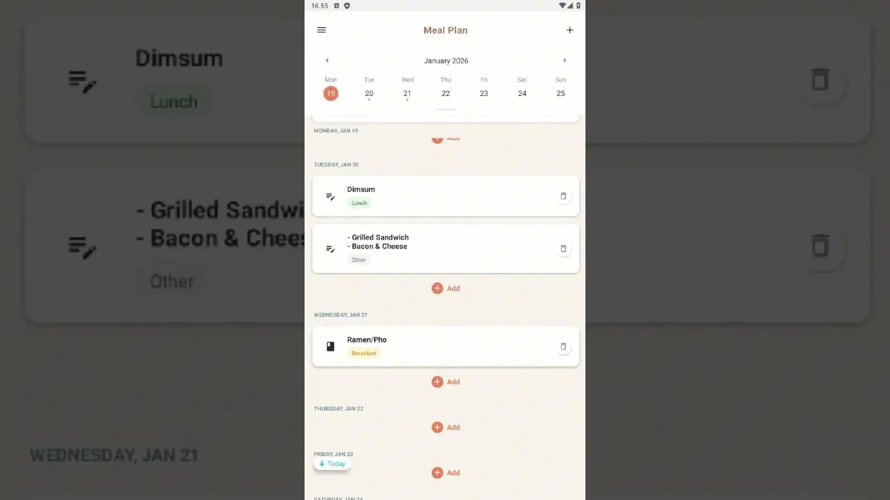 Mummy’s Cooking: Meal Planner