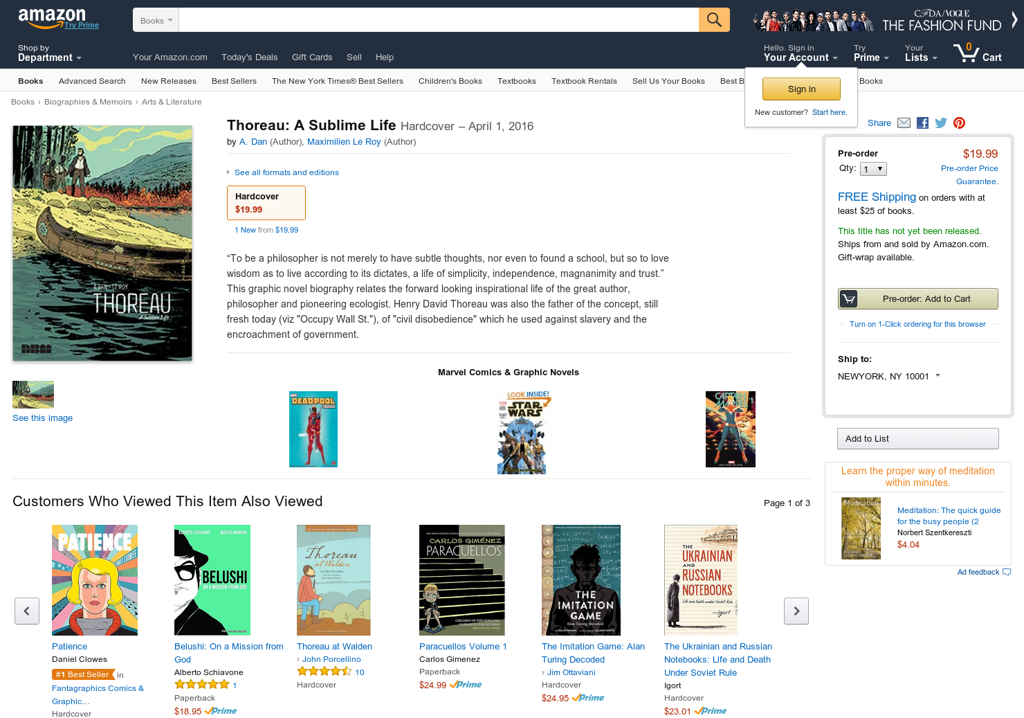 Thoreau: A Sublime Life gallery image