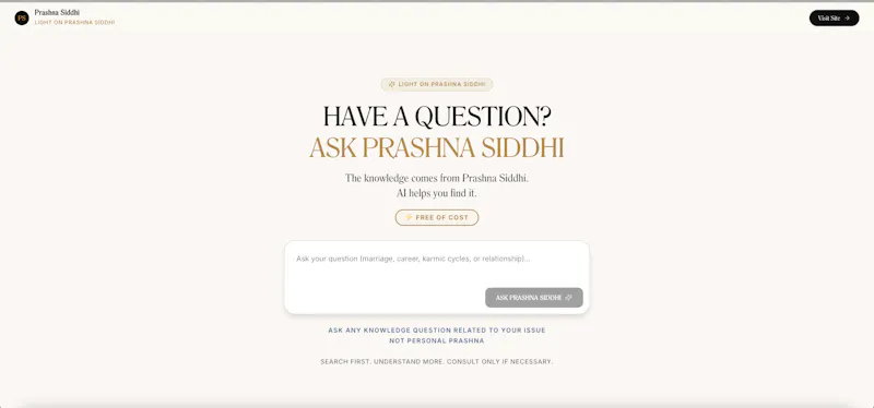 Light on Prashna Siddhi screenshot 2