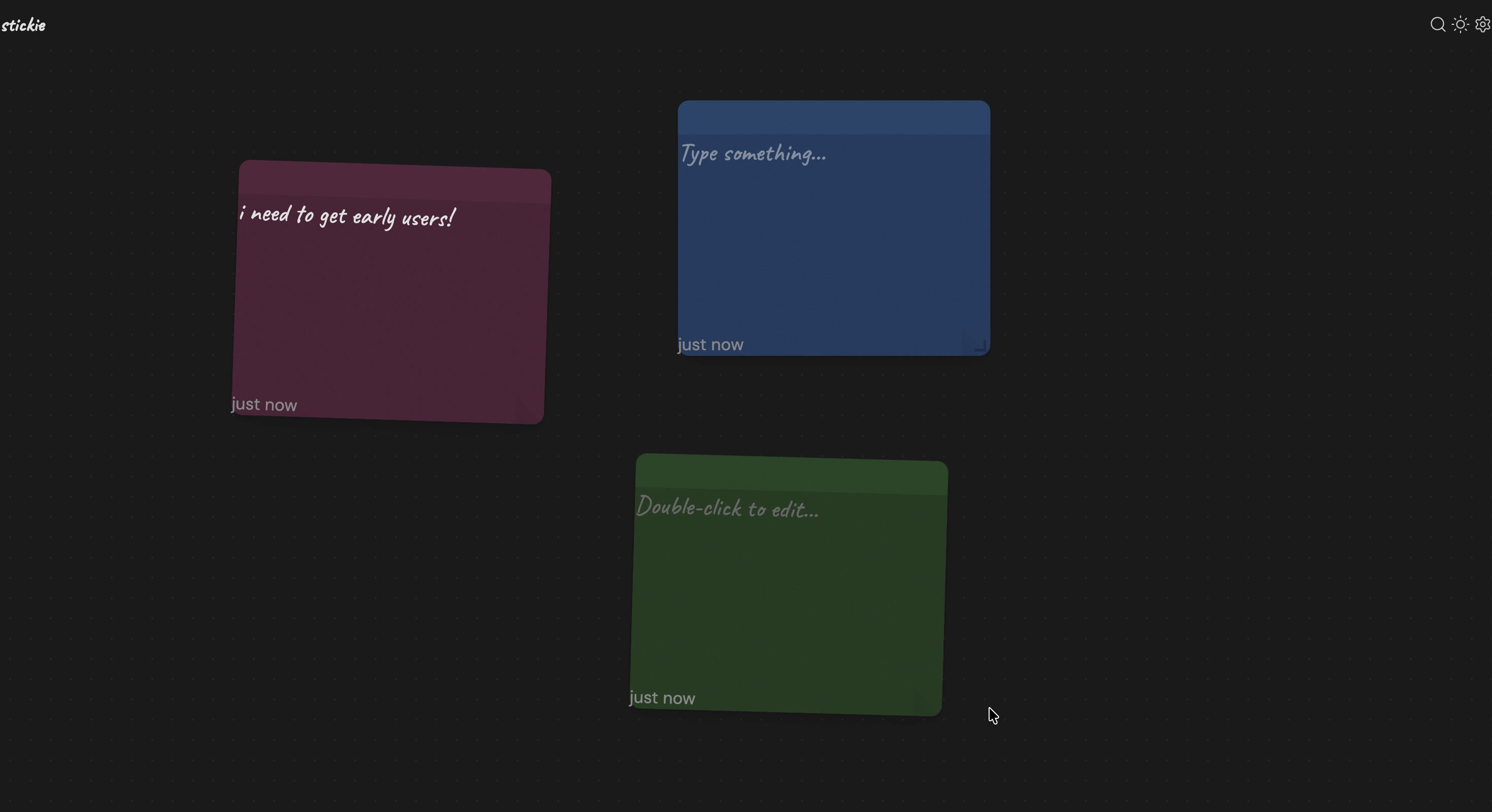 stickie.net — the fastest notes app gallery image