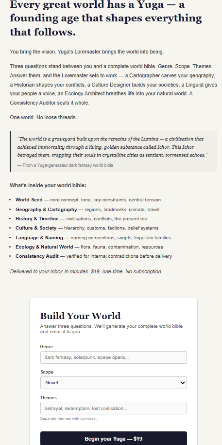 Yuga — Generate Your World gallery image