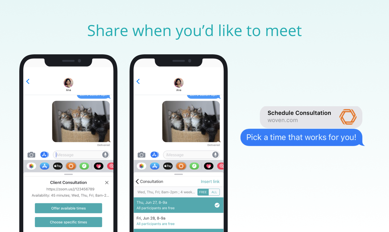 Woven Calendar for iMessage gallery image