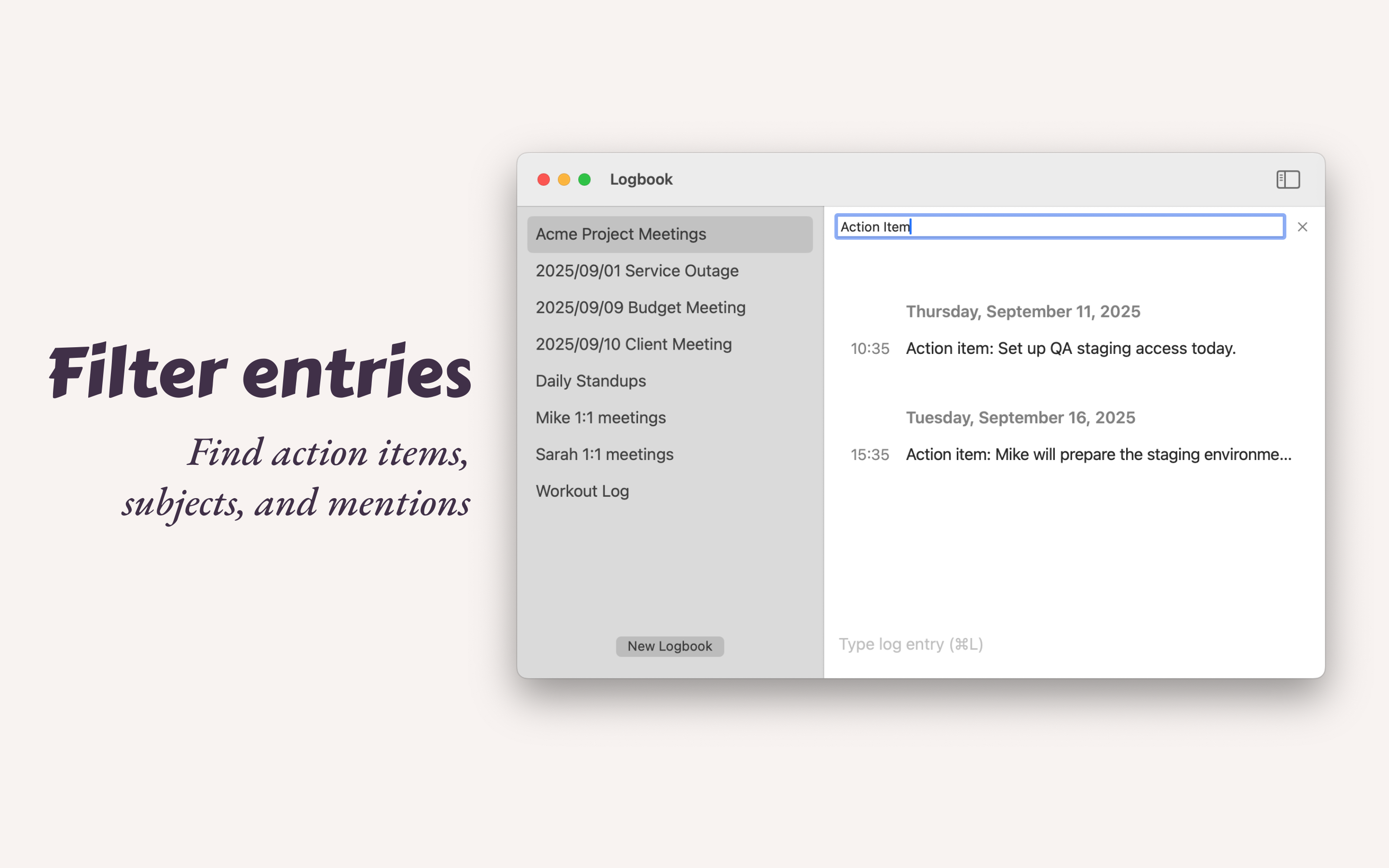 Logbook gallery image