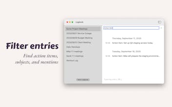 Logbook gallery image